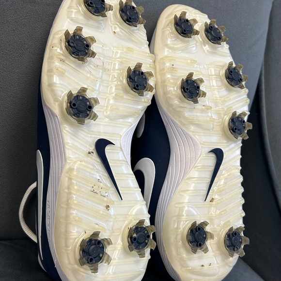 Nike Vapor Pro Golf Men Shoes-US 7.5/ UK 6.5 waterproof uppers blue white spike - Picture 8 of 8